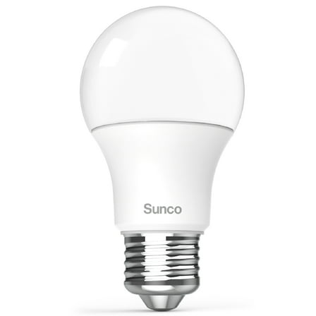Sunco LED Light Bulbs, E26 Base Lamp Bulbs A19, [Focos LED para Casa], 2700K Soft White, 8W (60 Watt Equivalent), 850 LM, Non-Dimmable, 25000 Lifetime Hours for Bedroom, Bathroom UL