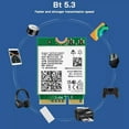 thumbnail image 4 of For AX411 WiFi Card+8DB Antenna WiFi 6E CNVio2 BT 5.3 Tri-Band 5374Mbps4340 I9 B8N8, 4 of 8