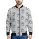 thumbnail image 3 of Chaqueta con cremallera y estampado 3D de animales de dibujos animados para hombre, chaqueta informal de calle con cremallera, sudadera estilo aviador para primavera y otoño, 3 of 5