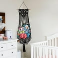 thumbnail image 2 of Stuffed Animal Hammock Corner Jumbo Macrame Ceiling Toys Net Wall Hanging Organizer Holder Plush Storage Display Net Mesh with String Light for Nursery Playroom (), 2 of 8