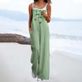 thumbnail image 1 of Styesk Pantalon pour Femmes Mode Décontractée Ample Imprimé Poches Sans Manches Combinaison à Bretelles, 1 of 6