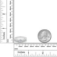 thumbnail image 3 of Gem Stone King 925 Sterling Silver Lab Grown Diamond Engagement Ring for Women | 0.89 Cttw | Round 6MM | Gemstone April Birthstone | Size 6, 3 of 5