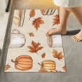 thumbnail image 2 of Yayeee Bath Rug for Bathroom Floor Non Slip Contour Fluffy Soft Absorbent Mat, 20"x24", Fall Mug Pattern, 2 of 7