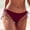 c01Red, variant on Bikini Bottoms for Women Moderate Coverage String Bathing Suit Bottom Summer Fashion Solid Side Tie Low Rise Swim Bottom White M