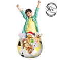 thumbnail image 3 of Abstract Storage Toy Bag Chair, Geometric Symbols Squares and Circles Simple Modern Illustration, Stuffed Animal Organizer Washable Bag, Small Size, Mustard and Charcoal Grey, by Ambesonne, 3 of 3