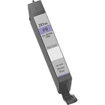 Cartouche d'Encre Photo Bleue Compatible Canon CLI-281TTG 1984C001, Rendement Extra Élevé, Livraison Gratuite pour Plus de 50 $