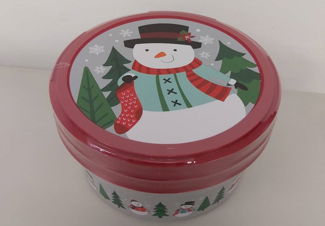 Holiday Time Cookie Container 3PK, Snowman