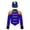 Royal Blue-A, variant on TiaoBug Kids Circus Ringmaster Performance Outfits Fringe Epaulet Jacket with Majorette Drummer Hat Black 4