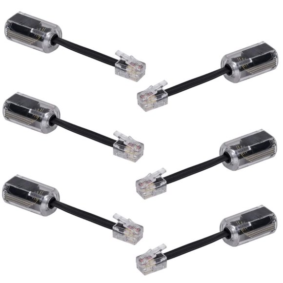 Desenredador de cables de teléfono YIENFBEV, giratorio de 360°, paquete de 6