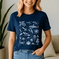 thumbnail image 5 of Retro Ocean Animal Wildlife Shark Fish Octopus Turtle Sea, Funny Shark Week Shirt, Shark Lover Summer, Beach Vacation TShirt, Ocean Animal, 5 of 5