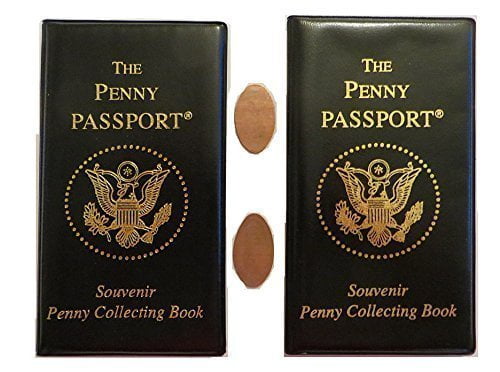 3 Penny Passport Pressed Elongated Cents Coin Collecting Gift Album 3 Books Deal 