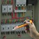 thumbnail image 3 of Botones duales duraderos AC Power Outlet Detector de voltaje Sensor Tester Ehuebsd práctico bolígrafo de prueba eléctrica indicador de voltaje de luz, 3 of 7