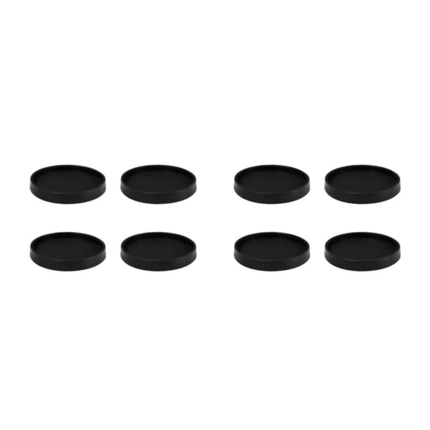 Cateissary Fijadores antidesplazamiento para muebles negros, silenciosos, antideslizantes, amortiguadores y resistentes al desgaste, 3,5 pulgadas 3.5 pulgadas 2Conjunto