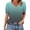 Mint Green, variant on Vmvidoty Women Blouses Dressy Casual Summer Short Sleeve Shirts V Neck Ombre Tunic Tops Gray S