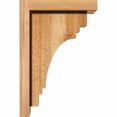 thumbnail image 3 of 6"W x 8"D x 12"H Pescadero Rough Sawn Corbel w/Backplate, Western Red Cedar, 3 of 9