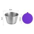 thumbnail image 5 of Mightlink 6Pcs Dipping Cup,70ml Stainless Steel Sauce Cup with Leakproof Lid Reusable Condiment Container for Lunch Boxes Picnics, 5 of 10