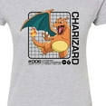 thumbnail image 3 of Pokémon - Charizard Stats - Juniors Fitted Graphic T-Shirt, 3 of 5