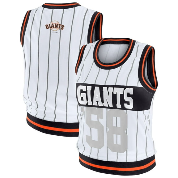 Women's-WEAR by Erin Andrews White San Francisco Giants Sporty Tank Top