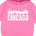 thumbnail image 3 of Inktastic Chicago Skyline Grunge Toddler Hoodie, 3 of 4