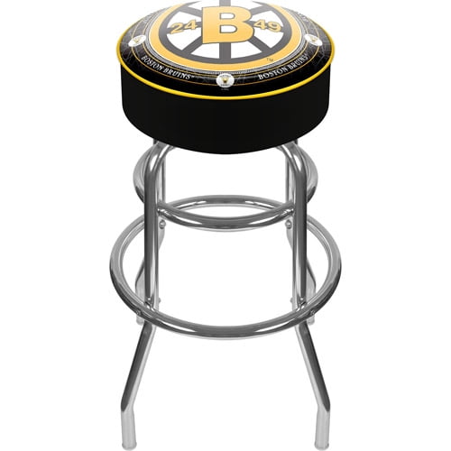 Trademark Global NHL Throwback Boston Bruins 31" Padded Bar Stool