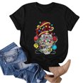 thumbnail image 4 of YDLCAFD T-Shirts Graphiques pour Femmes Vintage Rétro Mode Décontractée Manches Courtes Col Rond T-Shirt Imprimé de Pâques Ample, 4 of 4