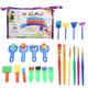 thumbnail image 2 of Juego De 26 Uds De Pinceles De Pintura Para Niños, Pincel De Esponja Para Pintar, Herramienta De Sellado De Juguete, Juego De Dibujo Para Juegos Infantiles, 2 of 7