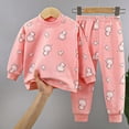 thumbnail image 2 of TOWED22 Toddler Baby Girl Boy Set 2 Piece Long Sleeve T Shirt and Elastic Joggers Pants Cute Graphic Print Fall Winter Clothes Outfits Clothing(Pink,3-4 Y), 2 of 4