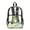Frog Banjo Daisy, variant on ZIATUBLES Clear Backpack, Heavy Duty Fabric & PVC Transparent Bookbag with Tiger Flower Leopard Print, Large Capacity See Through Backpack for School College Work Travel Security