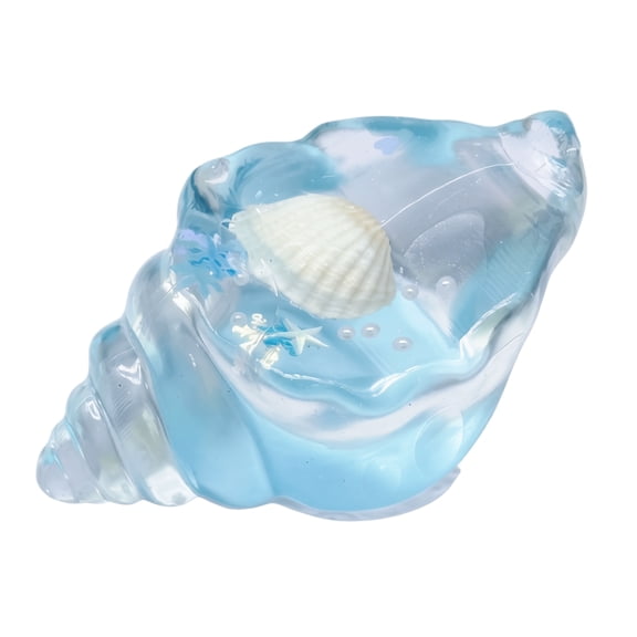 Kiddiway Conch Seashell Squishy Stress Relief Toys - Ocean themed squishy toy and stress ball, sensory fidget for adults, great for beach decor and office