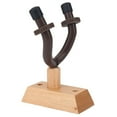 thumbnail image 2 of Soporte de pared para guitarra, bajo y ukelele con base de madera duradera., 2 of 14