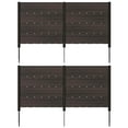 thumbnail image 1 of Costway 2 PCS 48" L x 46" H Air Conditioner Fence Outdoor Privacy Fence Screen Brown, 1 of 9