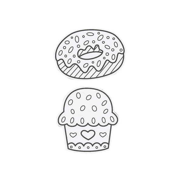 Color Your Own Sweet Treat Magnets - 12 Pieces