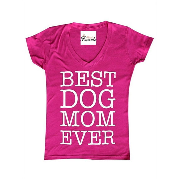 Women's T-Shirt V-Neck Short Sleeve - Dog Mom