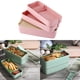thumbnail image 5 of Moyic Caja Bento de 3 capas, fiambrera ecológica, contenedor de alimentos, Material de paja de trigo, vajilla para microondas, fiambrera, novedad de Organizadores de utensilios de cocina rosa Moyic JJ21223-02, 5 of 6