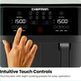thumbnail image 2 of Chefman TurboFry Digital Touch Dual Basket Air Fryer, XL 8.5L (9-Quart), 2 of 8