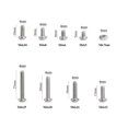 thumbnail image 4 of Sutemribor 240 piezas M4 de acero inoxidable cabeza de botón hexagonal cabeza hueca tornillos tornillos tuercas kit surtido + llave, 4 of 5