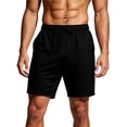thumbnail image 4 of ZOYOEN Mens Mesh Athletic Shorts with Pockets- Drawstring Relaxed Fit Elastic Waist Quick Dry Workout Running Shorts Black Size 2XL, 4 of 7