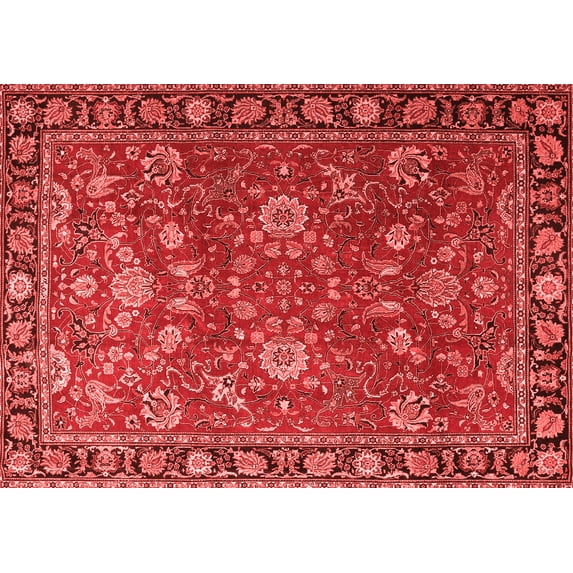 Ahgly Company Indoor Rectangle Persian Red Traditional Area Rugs, 8' x 10'