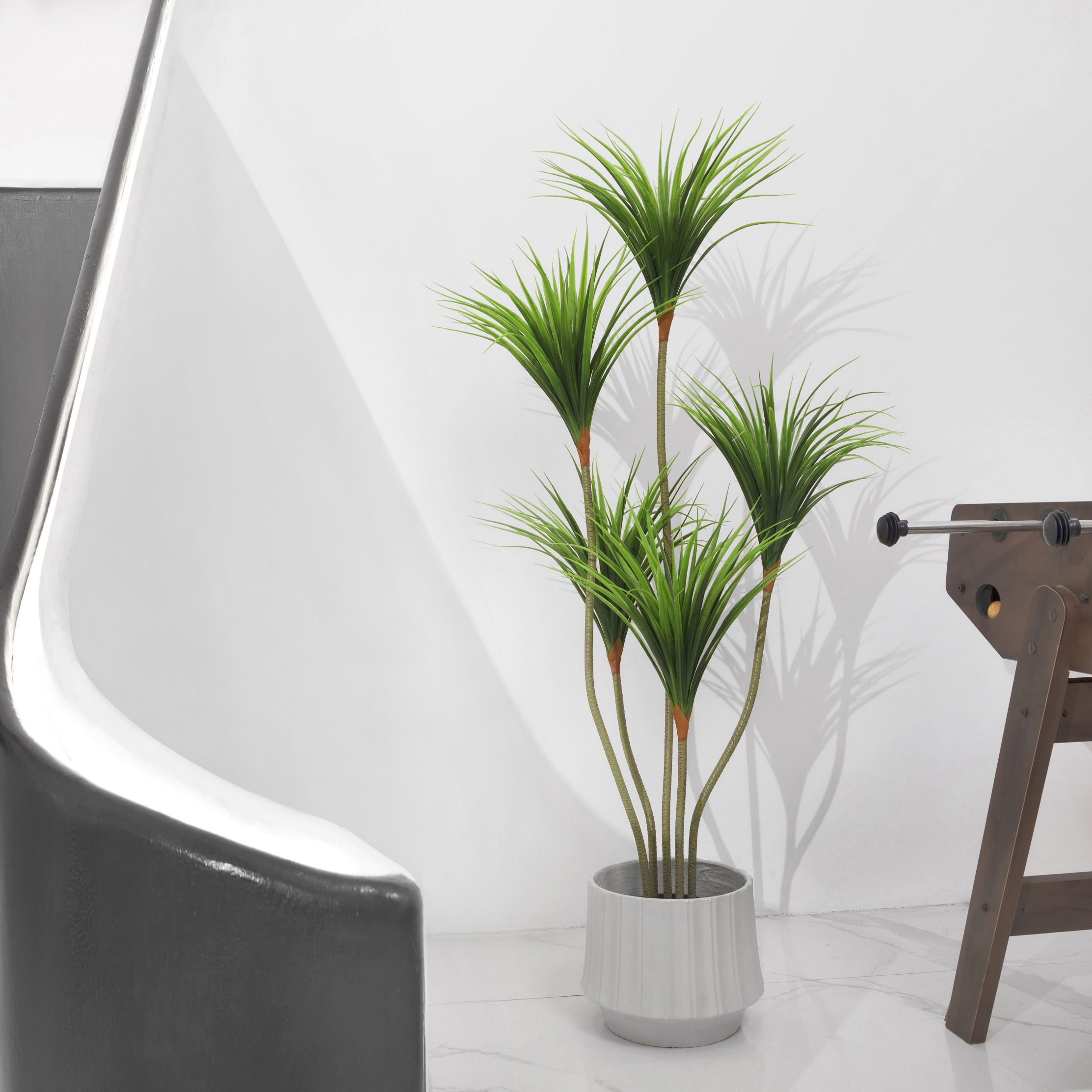 BALANBO Artificial Dracaena Plant, 5ft Faux Plants Fake Yucca Palm Trees in Pot Realistic Dragon Tree for Living Room Home Office  Indoor Outdoor Decor