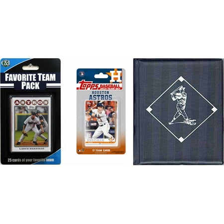 C&I Collectables 2019ASTROSTSC MLB Houston Astros Licensed 2019 Topps Team Set & Favorite Player Trading Cards Plus Storage