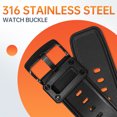 thumbnail image 4 of Goaxuzt Apple Watch Band With Case Compatible for iWatch Series 8 7 6 SE SE2 Shockproof Wristwatch Band 45mm 44mm 42mm, Matte Black, 4 of 8