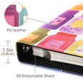 thumbnail image 3 of FORMRS 3 Ring Photo Album 4"x6" Self Adhesive Large Capacity PU Leather Cover, Colorful Jars, 3 of 7