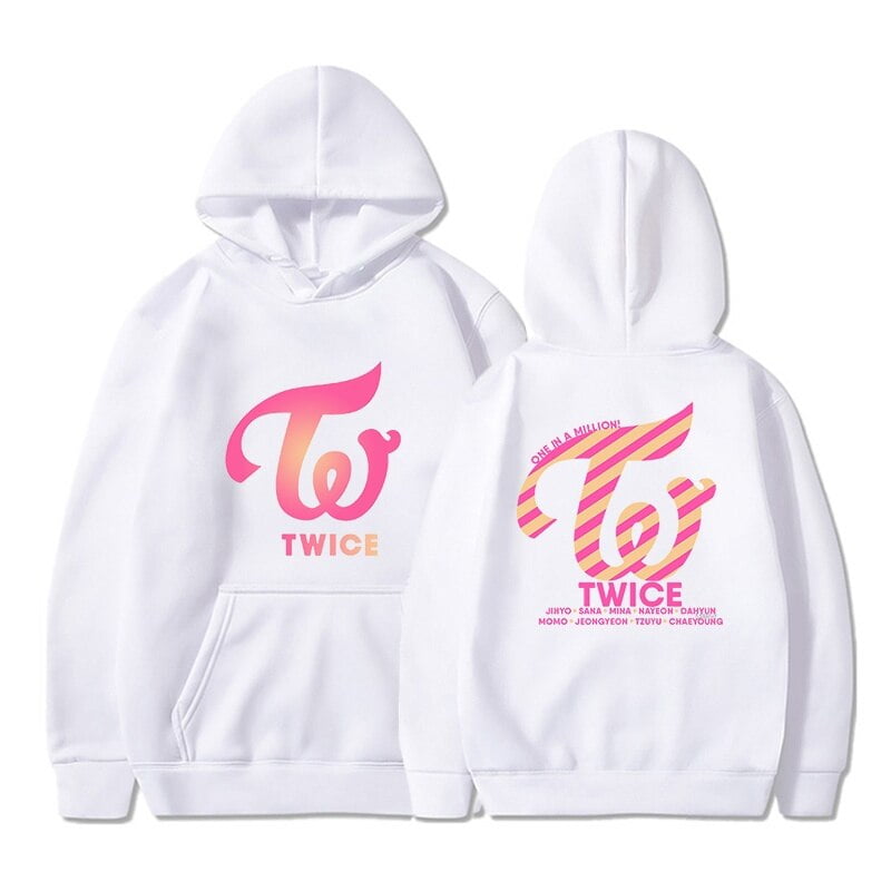 TWICE Hoodie Sweatshirt Kpop Printed Korean Team Menber Name Women/Men
