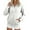 White, variant on XIAONU Womens Hoodies Baggy Fit Long Sleeve Zipper Hoodies Sweatshirts Pullover Solid Color Pockets Trendy Hooded Streetwear