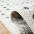 thumbnail image 5 of SAFAVIEH Moroccan Tassel Siofra Dot-Print Shag Area Rug, Ivory/Grey, 8' x 10', 5 of 11