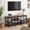 Rustic Brown, variant on Tomnk TV Stand for TVs up to 55 Inch, Entertainment Center with Open Storage Shelves, Media Console Table with Soundbar Shelf for Living Room, Bedroom, Rustic Brown