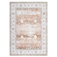 thumbnail image 4 of CAROMIO Area Rug Vintage Distressed Rug Floral Print Rug Farmhouse Indoor Accent Rug Non Slip Foldable Thin Rug, 8' x 10' Pale Brown, 4 of 7