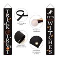 thumbnail image 4 of Halloween Decorations Outdoor | Trick or Treat & It's October Witches Front Porch Banners for Halloween Porch Decor | Fall Decor | Halloween Decorations Indoor, 4 of 6