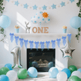 thumbnail image 3 of Blue Bow Banner for Party Decortions Baby Shower Decor Bridal Party Supplies 12 Bow with 2.4M Ribbon 2 pack, 3 of 5