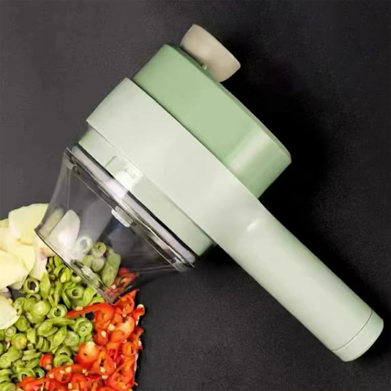 4 in 1 Handheld Electric Vegetable Cutter Set, Electric Garlic